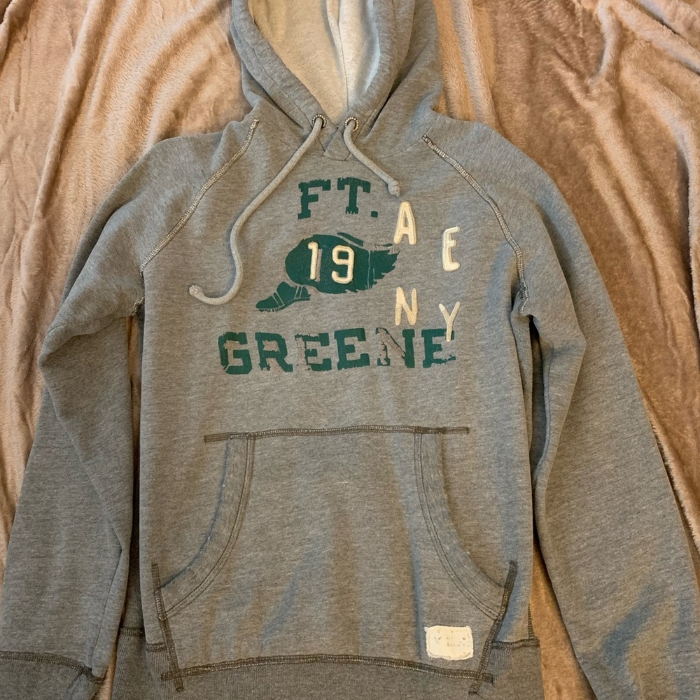 Grey Graphic Hoodie